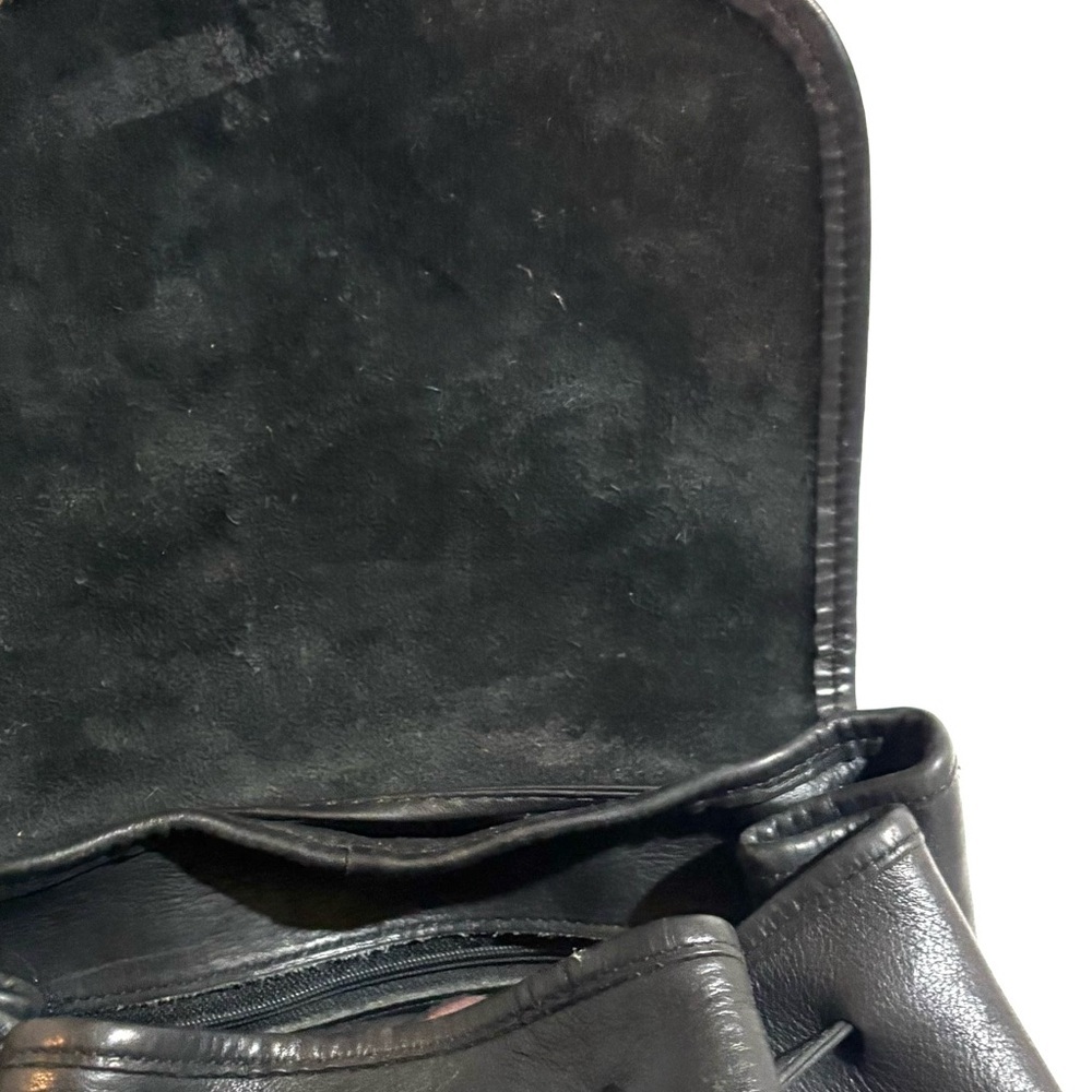 Coach vintage unisex Black Leather Bag - Picture 6 of 10